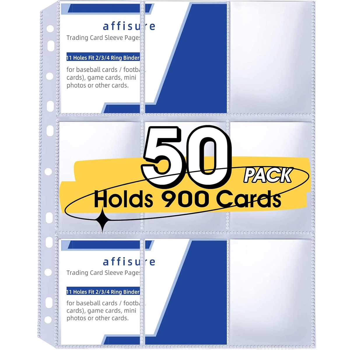 50 Pack 9 Pocket Card Sleeves  - đánh giá và giá Trading Card Binder